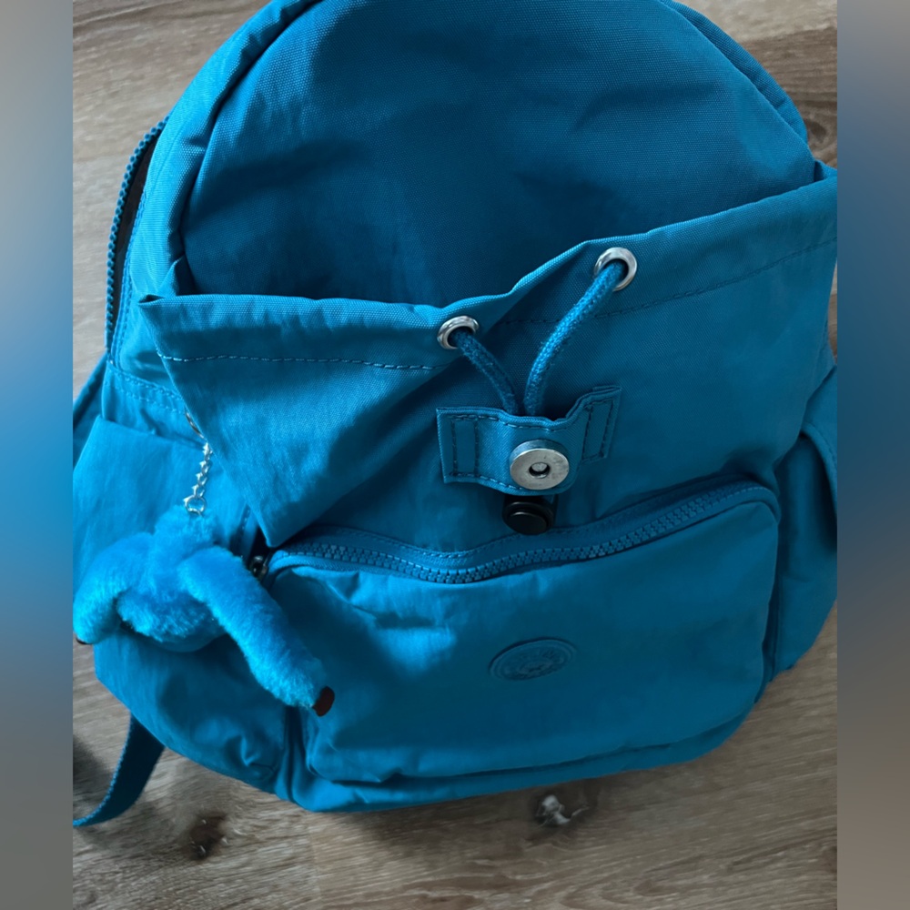 Kipling Teal Backpack With Interior Pockets - image 4